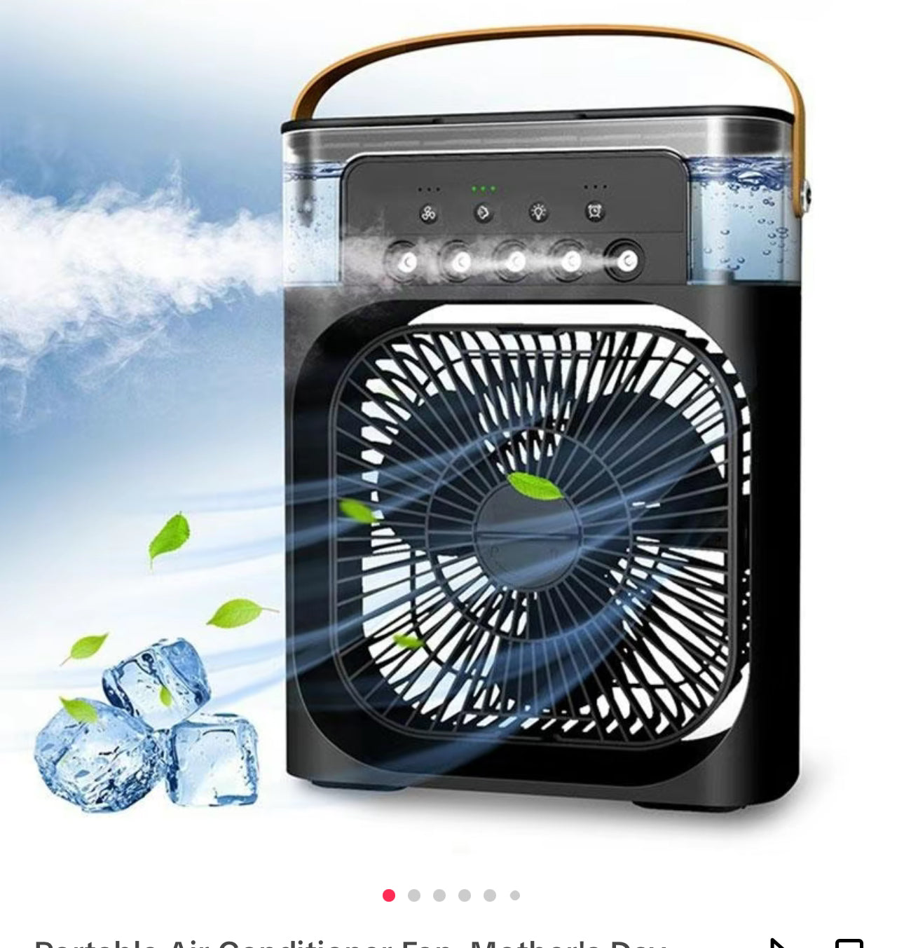 Portable 3-in-1 Air Cooler Fan – Mini AC for Room, Office & Car | Fast Cooling + Humidifier | Ships from USA 🇺🇸 | TikTok & Amazon Hot Seller! Wear for Art Thou