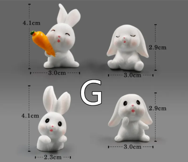Mini Resin Animal Figurines – DIY Micro-Landscape Decor Wear for Art Thou