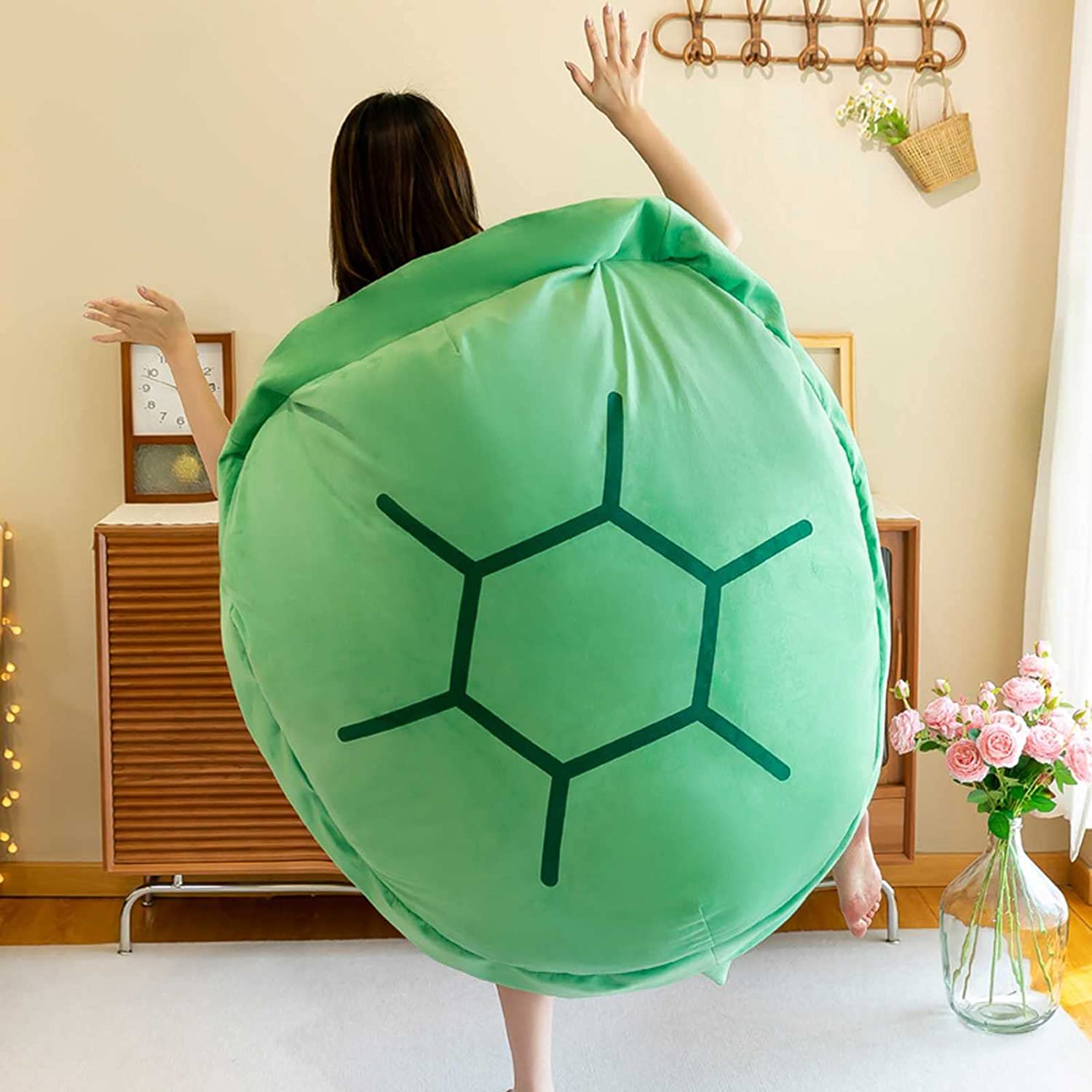 Green Wearable Turtle Shell Pillows Wear for Art Thou