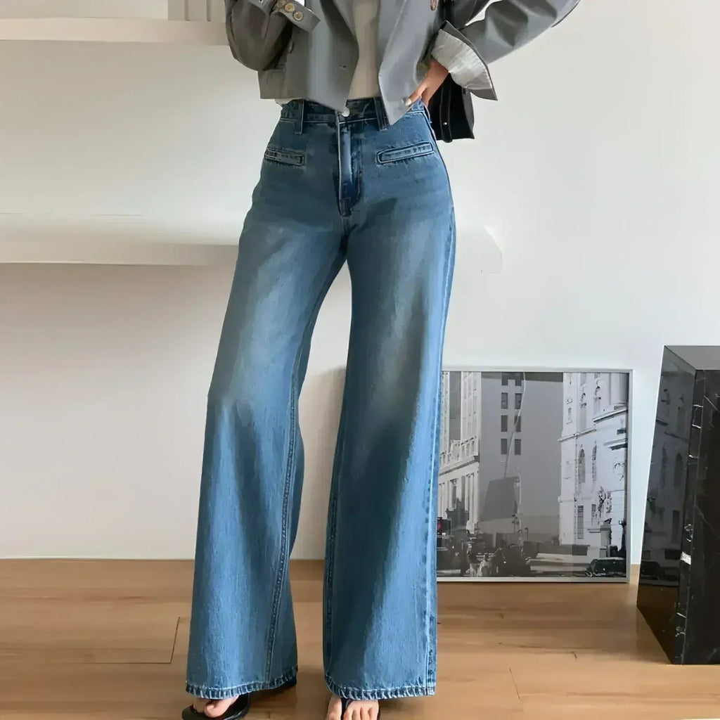 Retro High Waist Slimming Jeans Women Femstylo