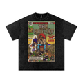 The Fall Off - Snow Washed Oversized Cotton T-Shirt Fine Art Of MK
