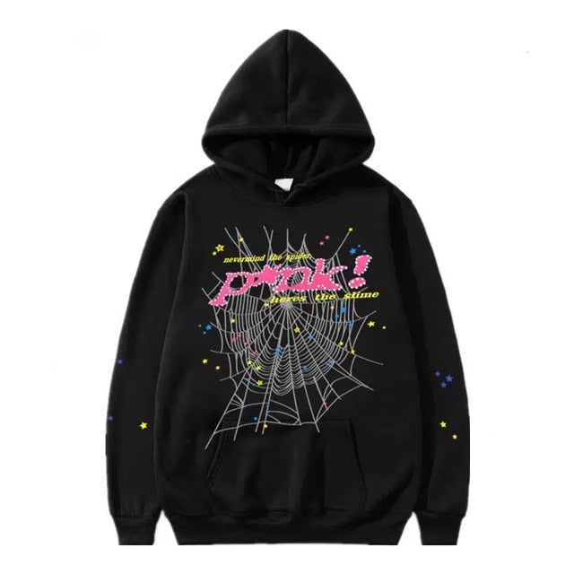 Spider Letter Prints Hoodies Wear for Art Thou