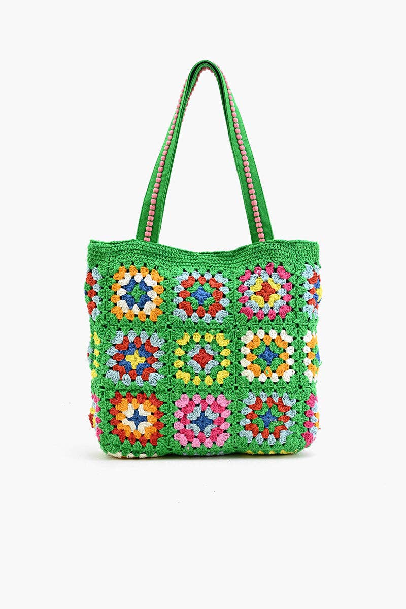 Rooted Radiance Crochet Tote Fitkitty Culture Athleisure Wear, Yoga Wear & Women's Clothing