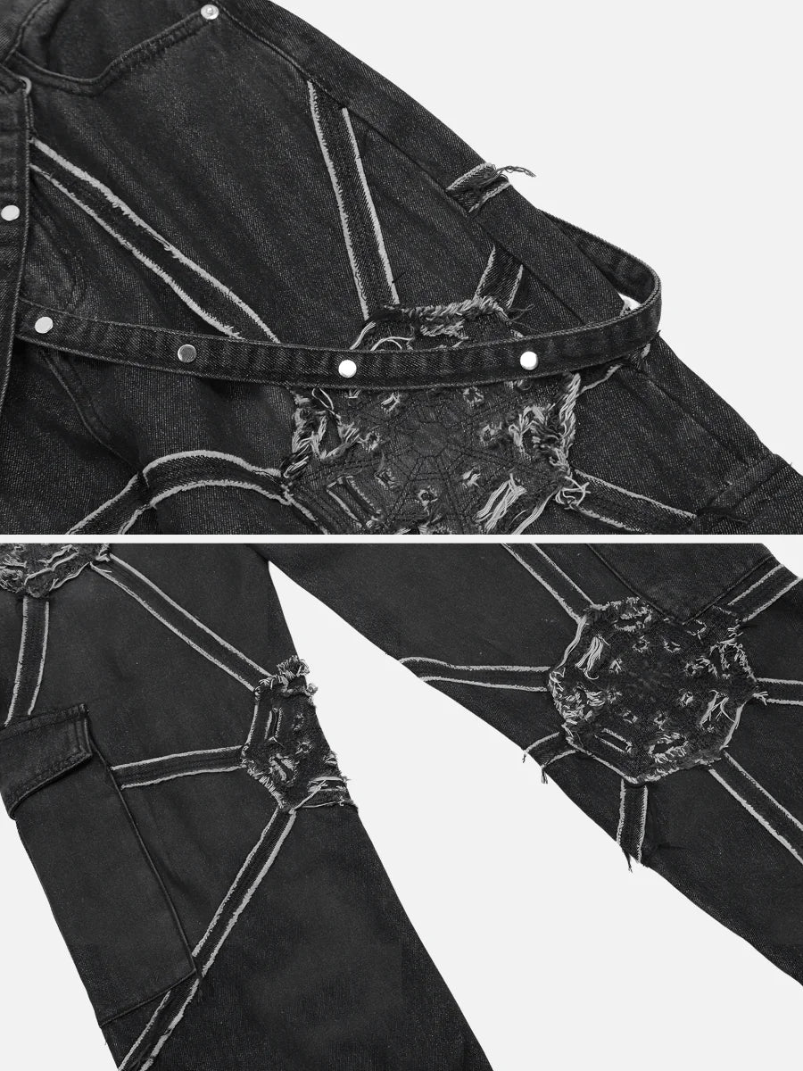 Spider Denim Pants Wear for Art Thou