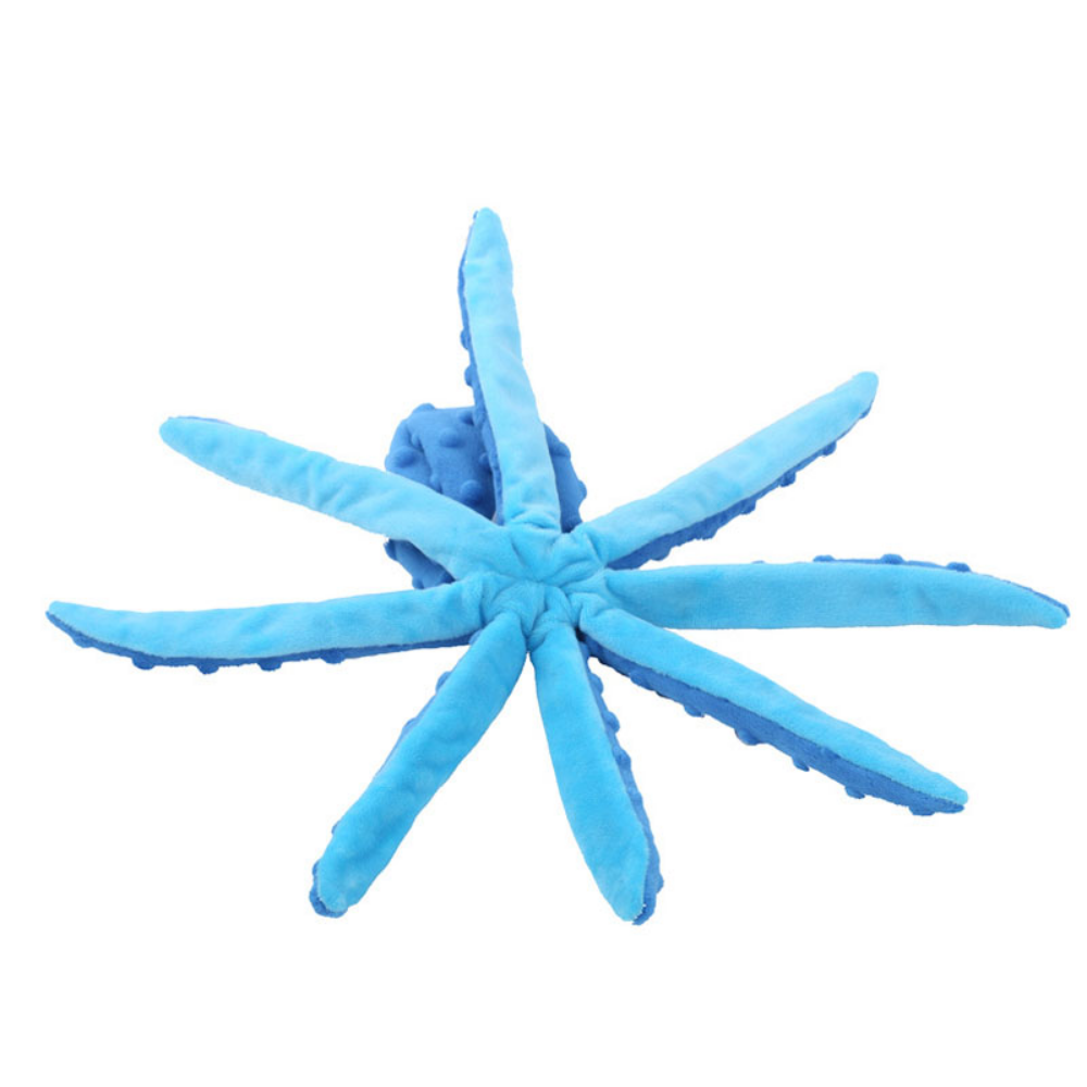 Interactive Bite-resistant Plush Octopus Pet Toy Wear for Art Thou
