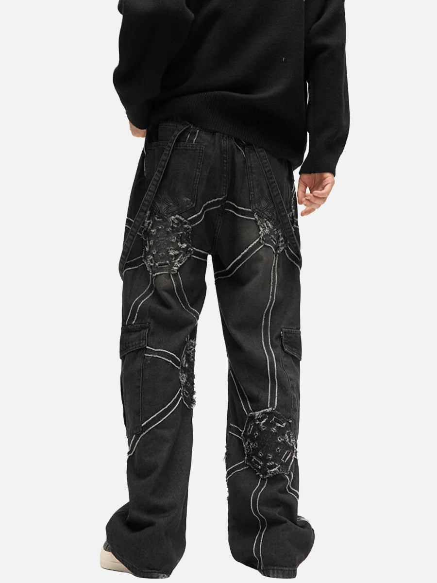 Spider Denim Pants Wear for Art Thou