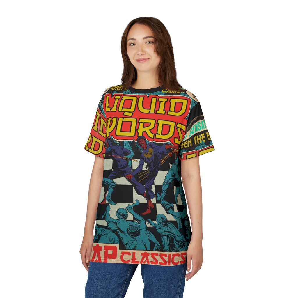 Liquid Swords - Unisex Cut & Sew Tee (AOP) Fine Art Of MK