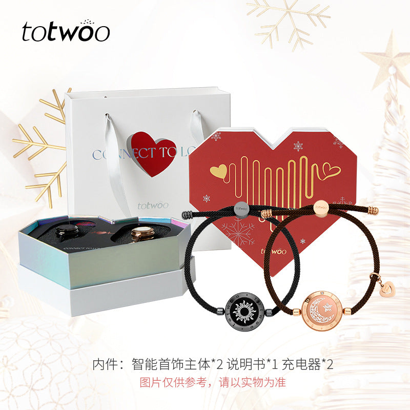 Totwoo Smart Bracelet with Flash & Vibration for Couples Wear for Art Thou