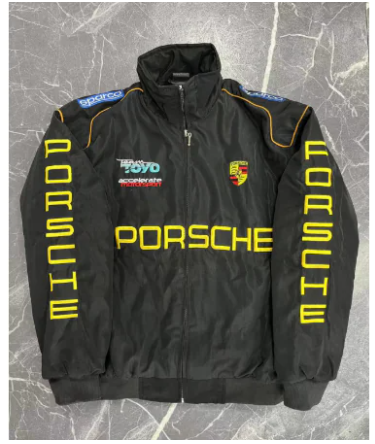 F1 Racing Jacket - Vintage Style Embroidered Outerwear Wear for Art Thou