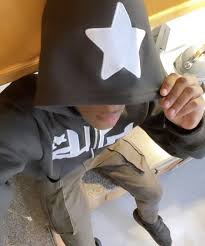 Star Printed Zip Up Hoodies Wear for Art Thou