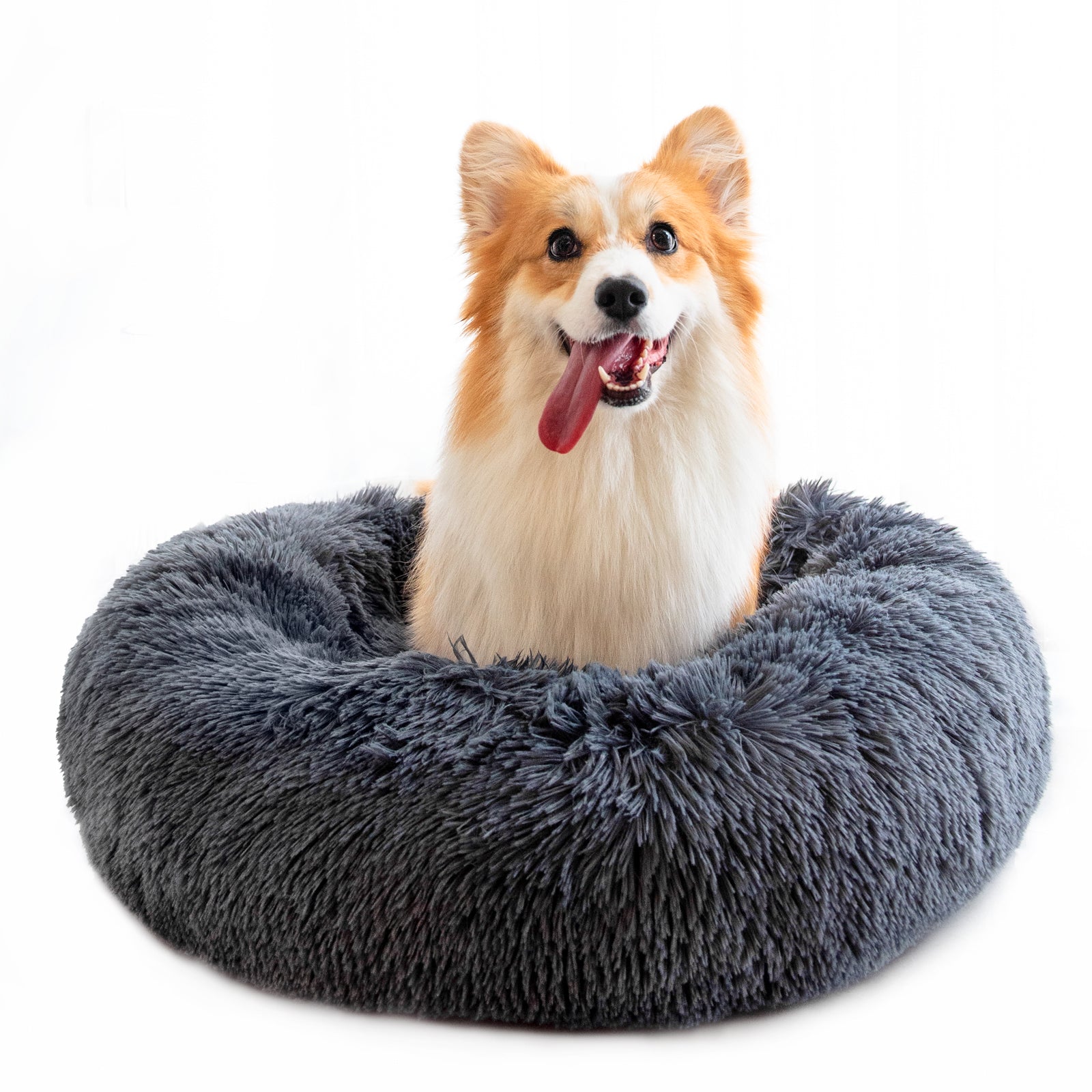 Round Plush Dog Bed for Small Dogs and Puppies Wear for Art Thou