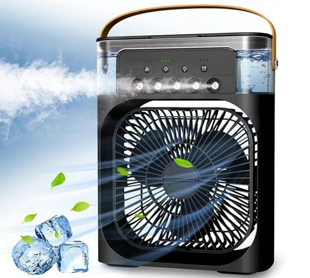 Portable 3-in-1 Air Cooler Fan – Mini AC for Room, Office & Car | Fast Cooling + Humidifier | Ships from USA 🇺🇸 | TikTok & Amazon Hot Seller! Wear for Art Thou