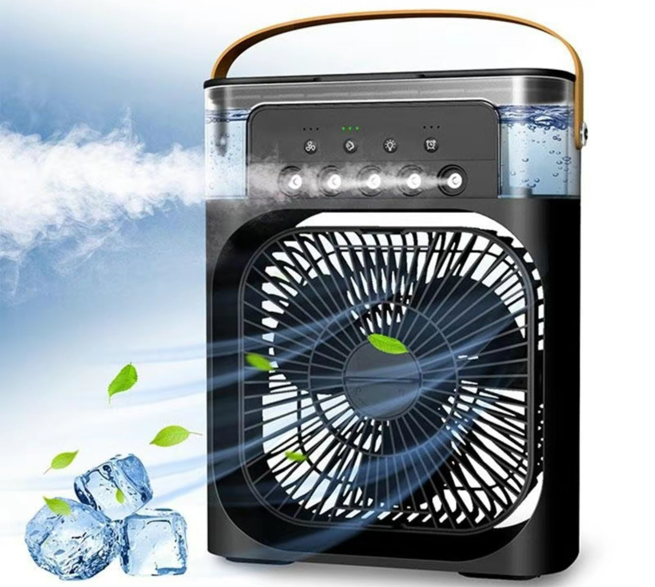 Portable 3-in-1 Air Cooler Fan – Mini AC for Room, Office & Car | Fast Cooling + Humidifier | Ships from USA 🇺🇸 | TikTok & Amazon Hot Seller! Wear for Art Thou