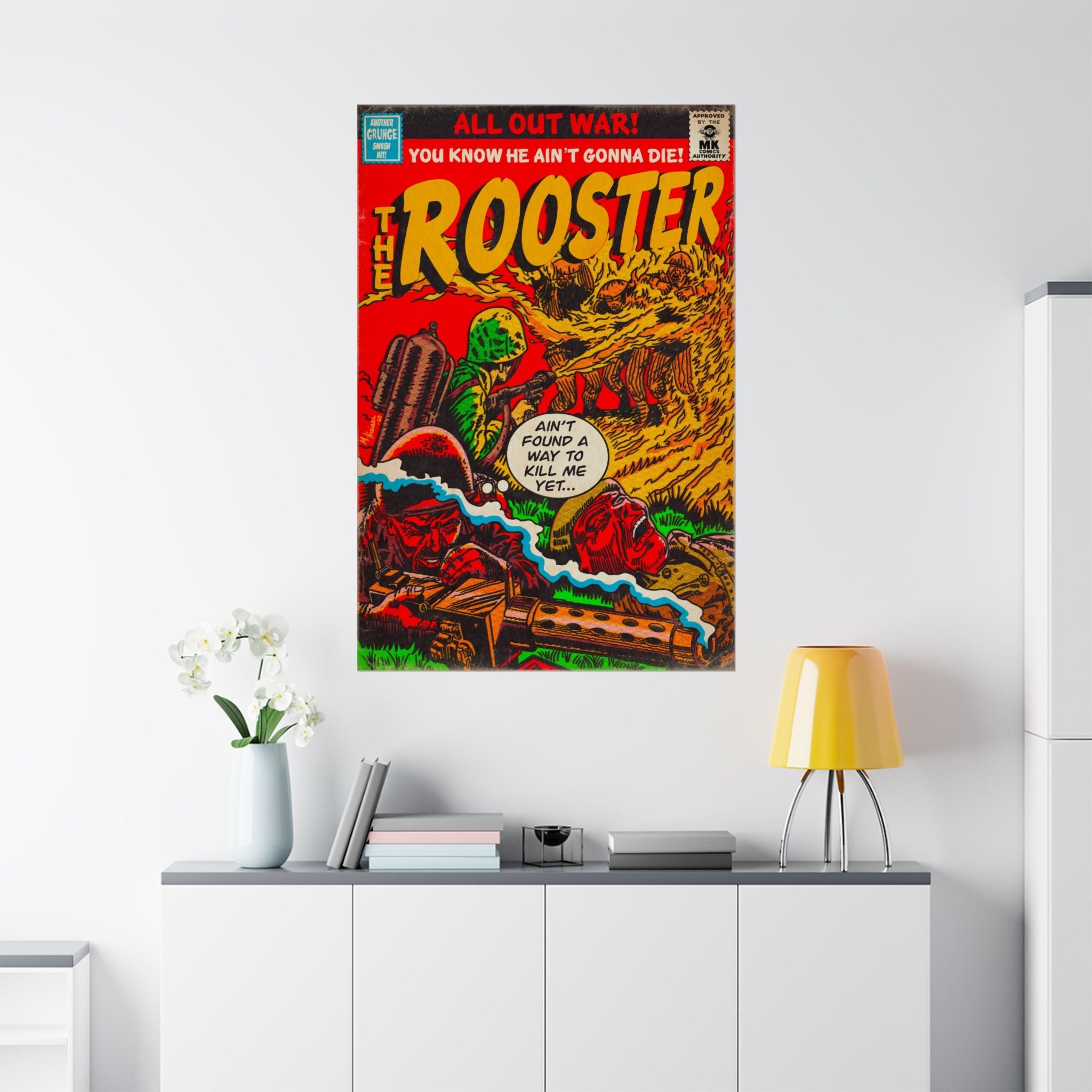 Rooster - Matte Vertical Posters Fine Art Of MK