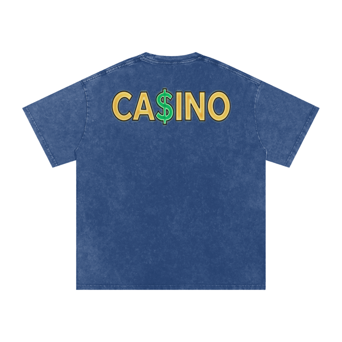 Casino - Snow Washed Oversized Cotton T-Shirt Fine Art Of MK