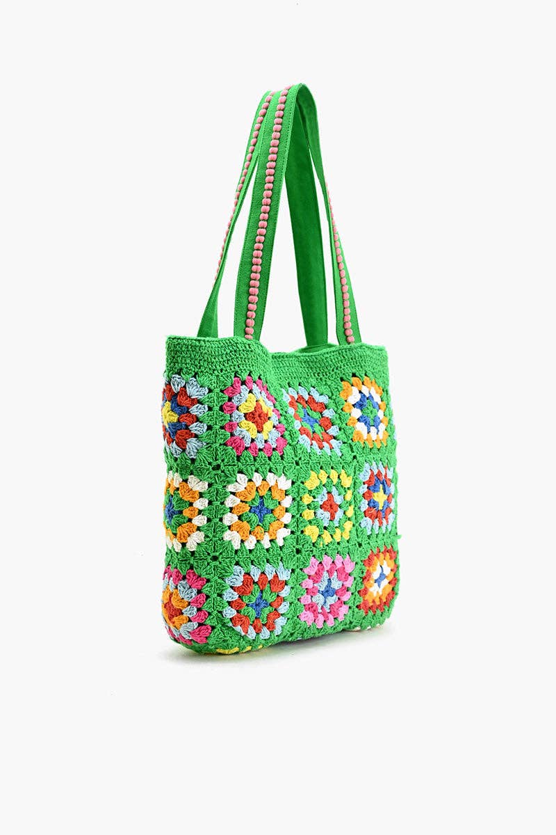 Rooted Radiance Crochet Tote Fitkitty Culture Athleisure Wear, Yoga Wear & Women's Clothing
