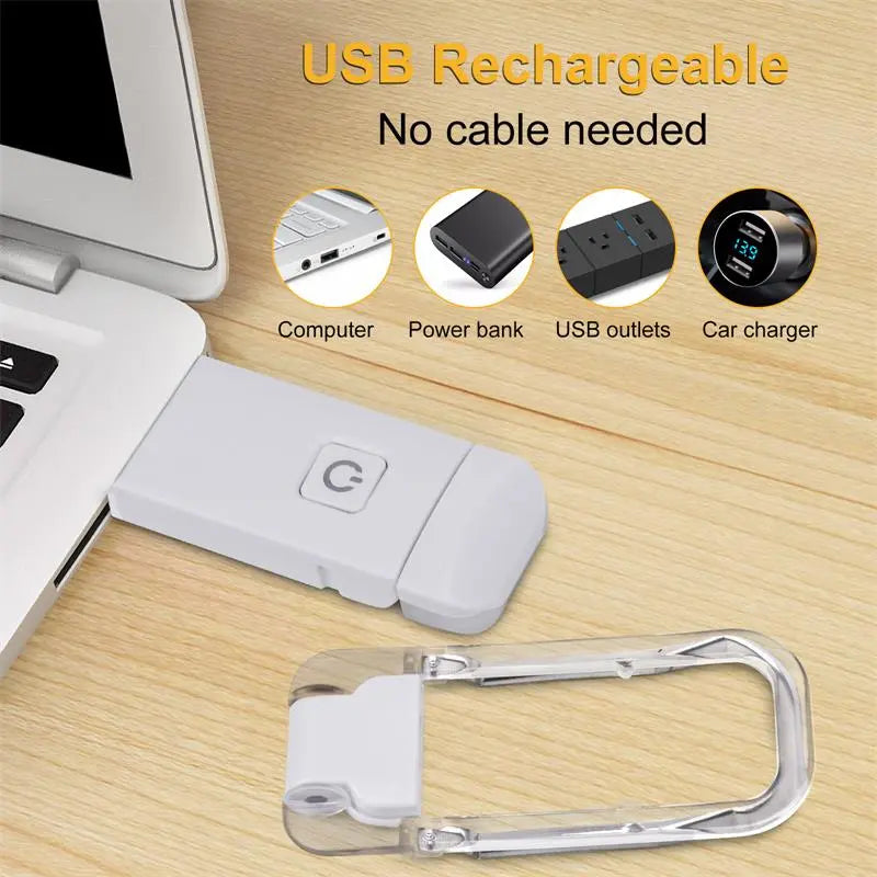 LED USB Rechargeable Book Light Reading Light Eye Protection Wear for Art Thou