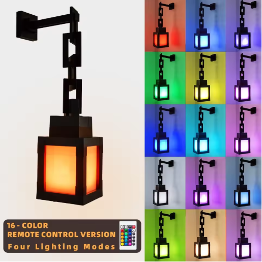 Pixel Style RGB Lantern Light Wear for Art Thou