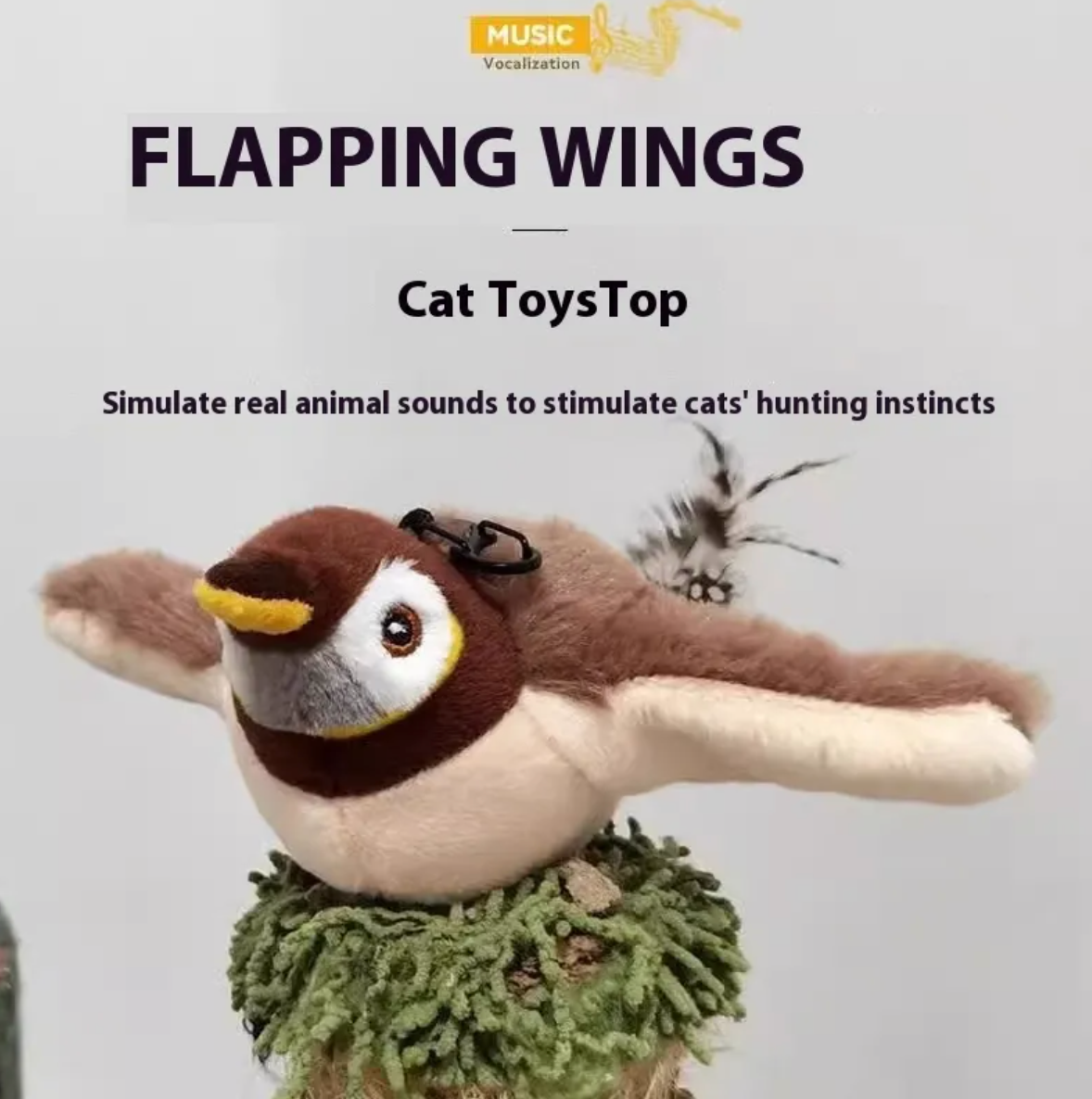 Plush Bird Pet Toy Wear for Art Thou