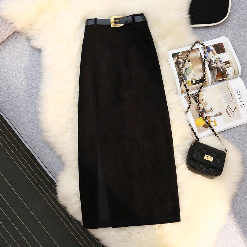 High Waist A-Line Corduroy Skirt for Women Wear for Art Thou