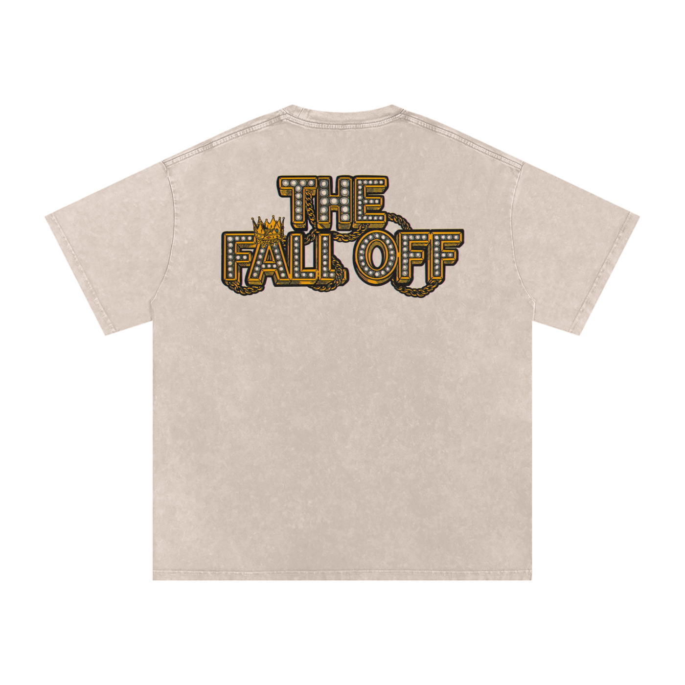 The Fall Off - Snow Washed Oversized Cotton T-Shirt Fine Art Of MK