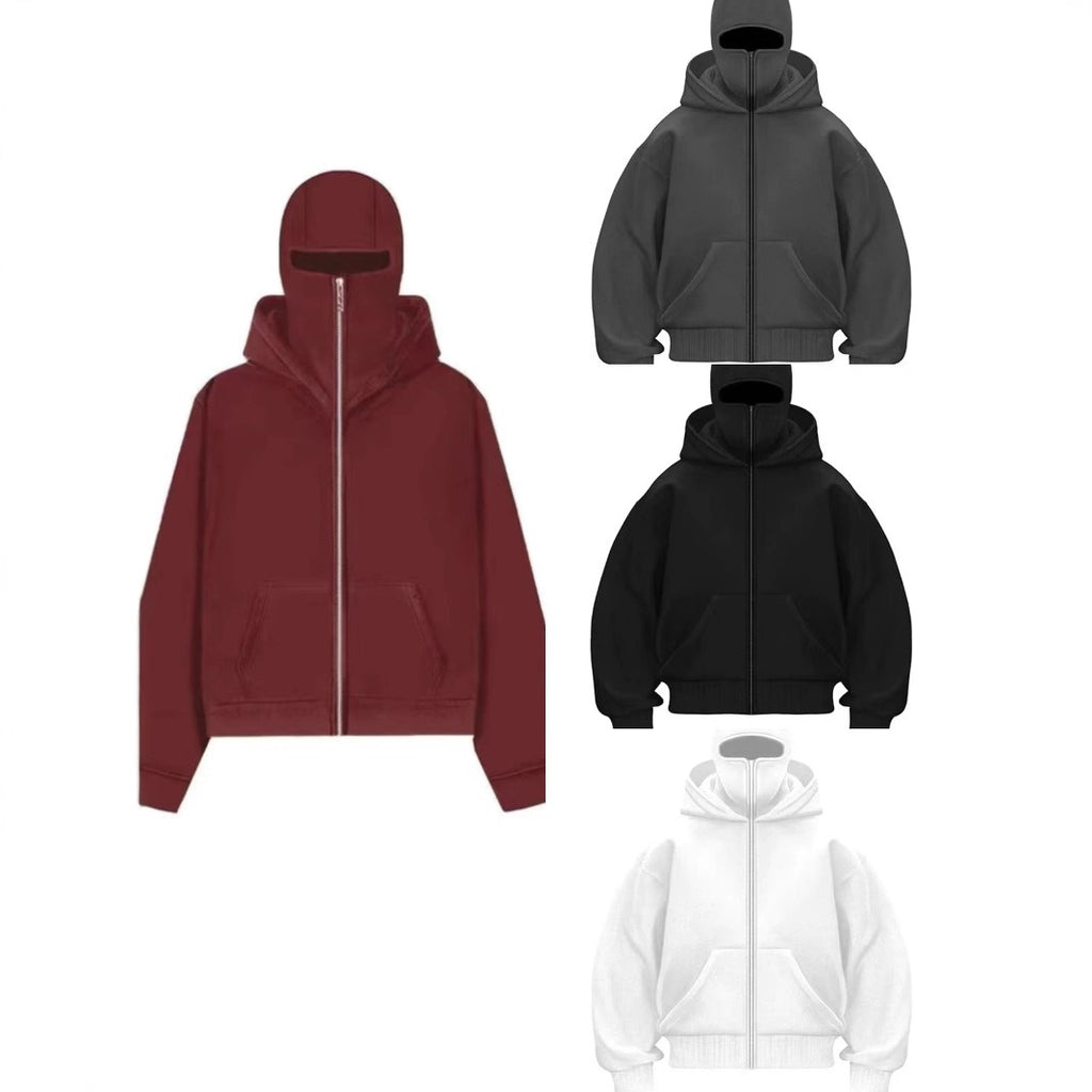 Men's Hooded Zip-Up Baseball Jacket Wear for Art Thou