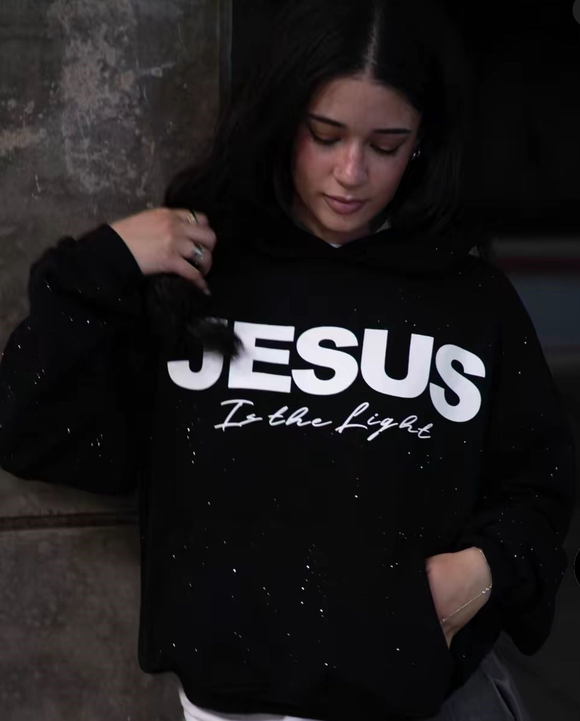 Pullover Round Neck Hooded Sweatshirt Wear for Art Thou