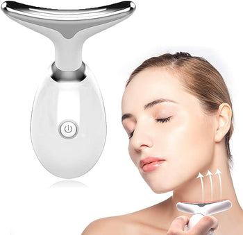 Beauty Facial Massager, 7 Color Wavy Acne Beauty Microcurrent Facial Device Skin Firming for Face Neck Beauty Device, Wear for Art Thou