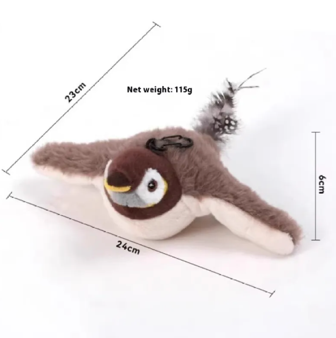 Plush Bird Pet Toy Wear for Art Thou