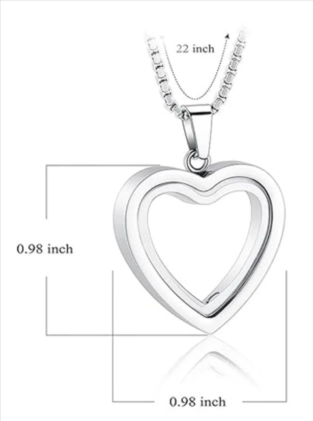 Heartfelt Remembrance: Stainless Steel Heart-Shaped Cremation Pendant Wear for Art Thou