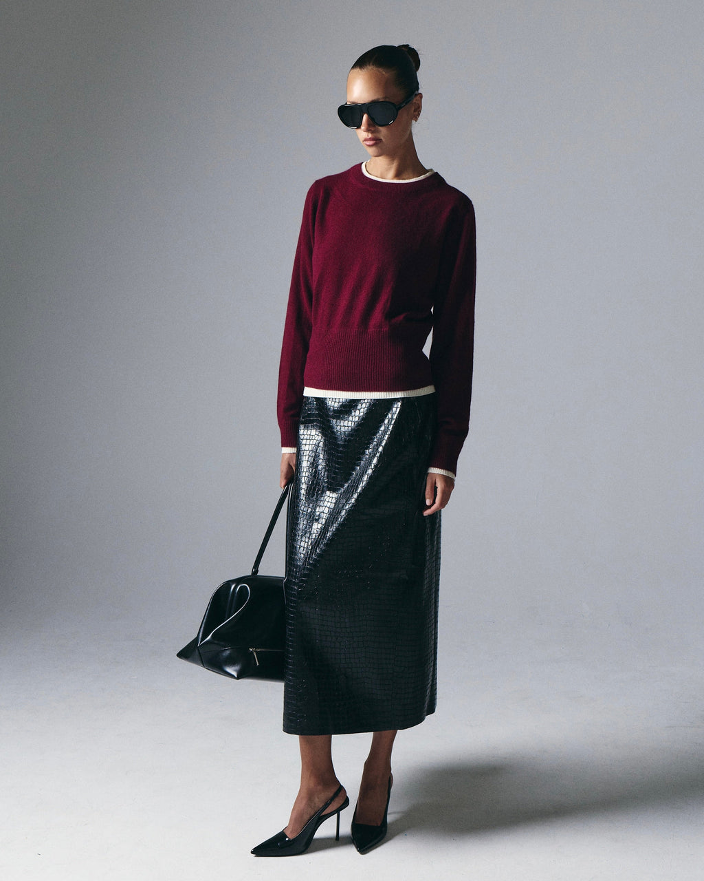 Tove Layered Cashmere Crewneck Artless Forever
