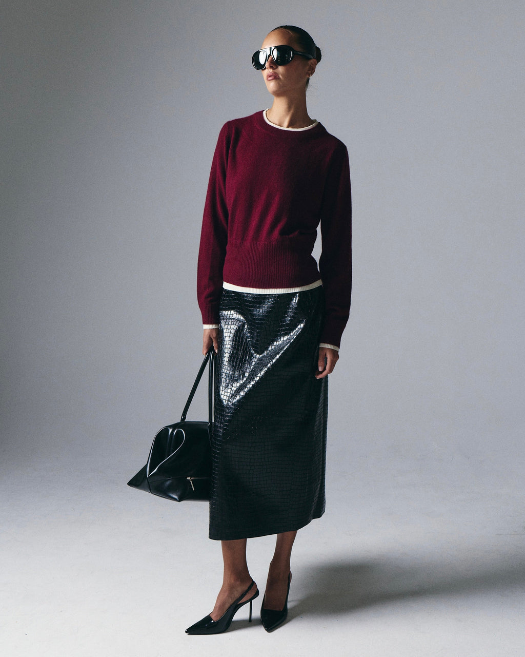 Tove Layered Cashmere Crewneck Artless Forever