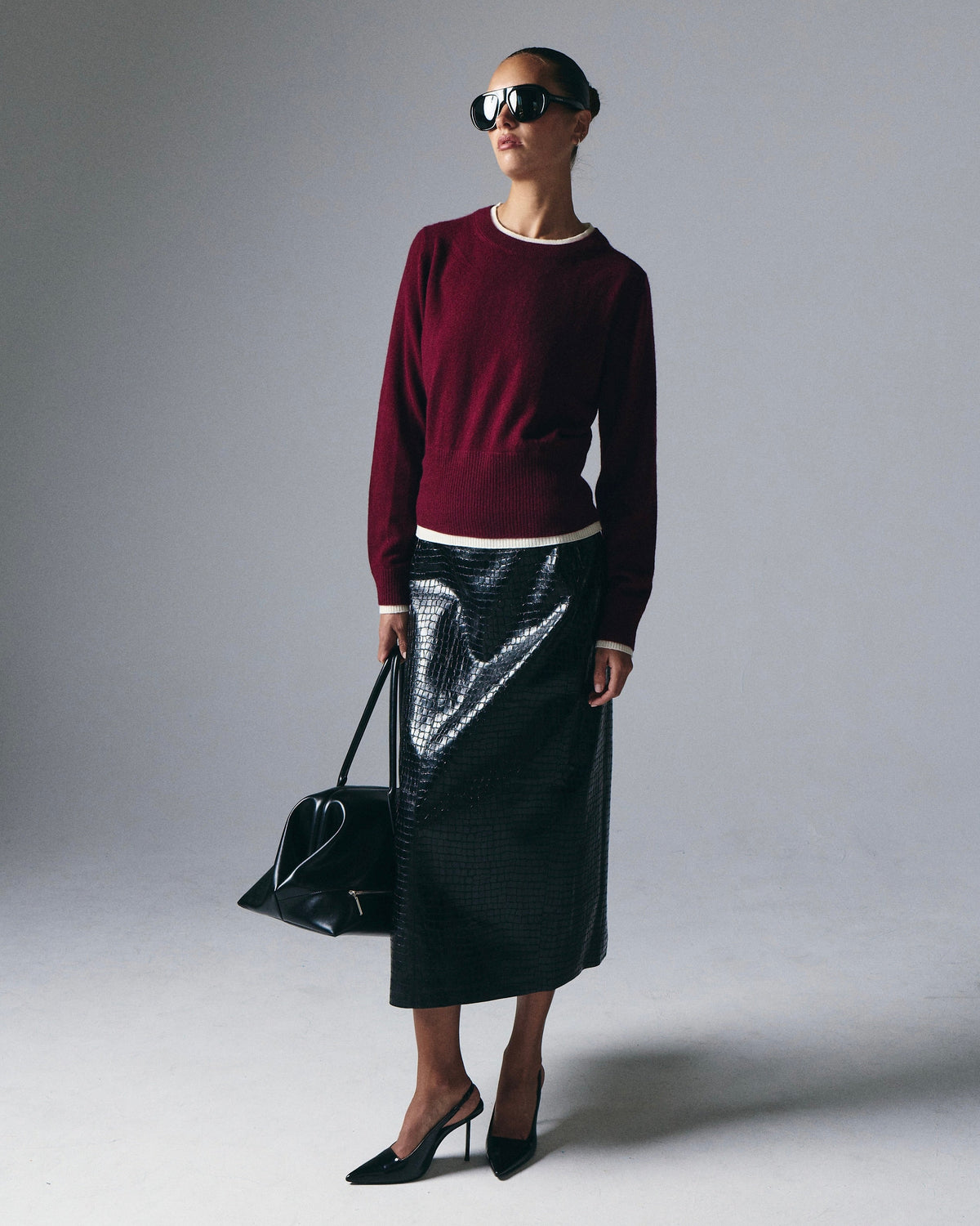 Tove Layered Cashmere Crewneck Artless Forever