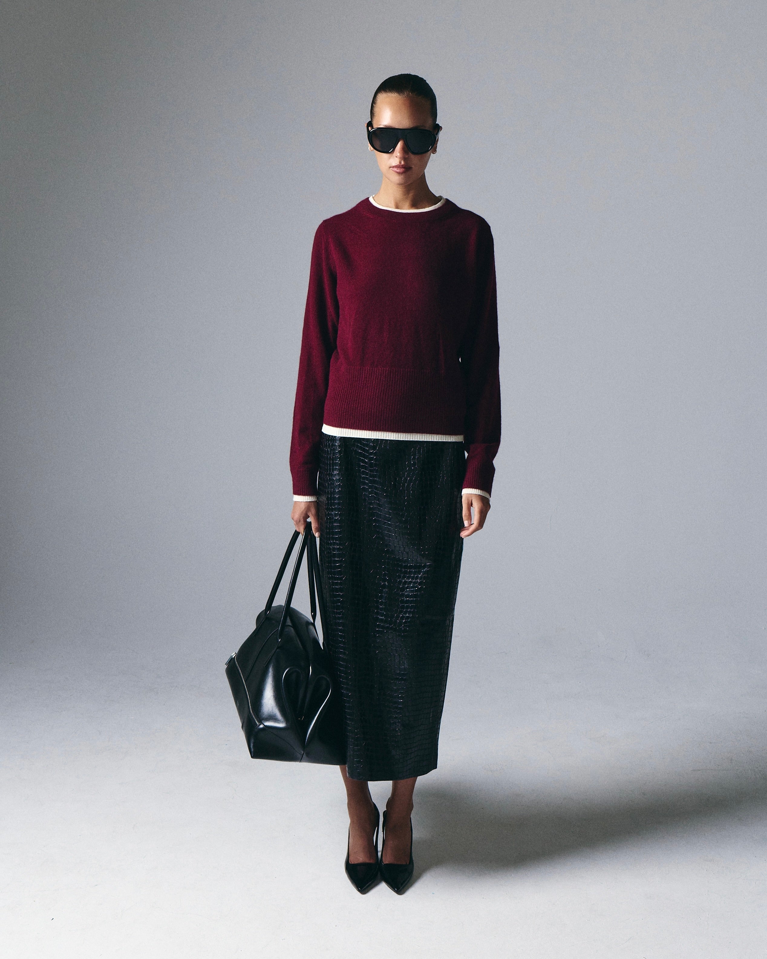 Tove Layered Cashmere Crewneck Artless Forever