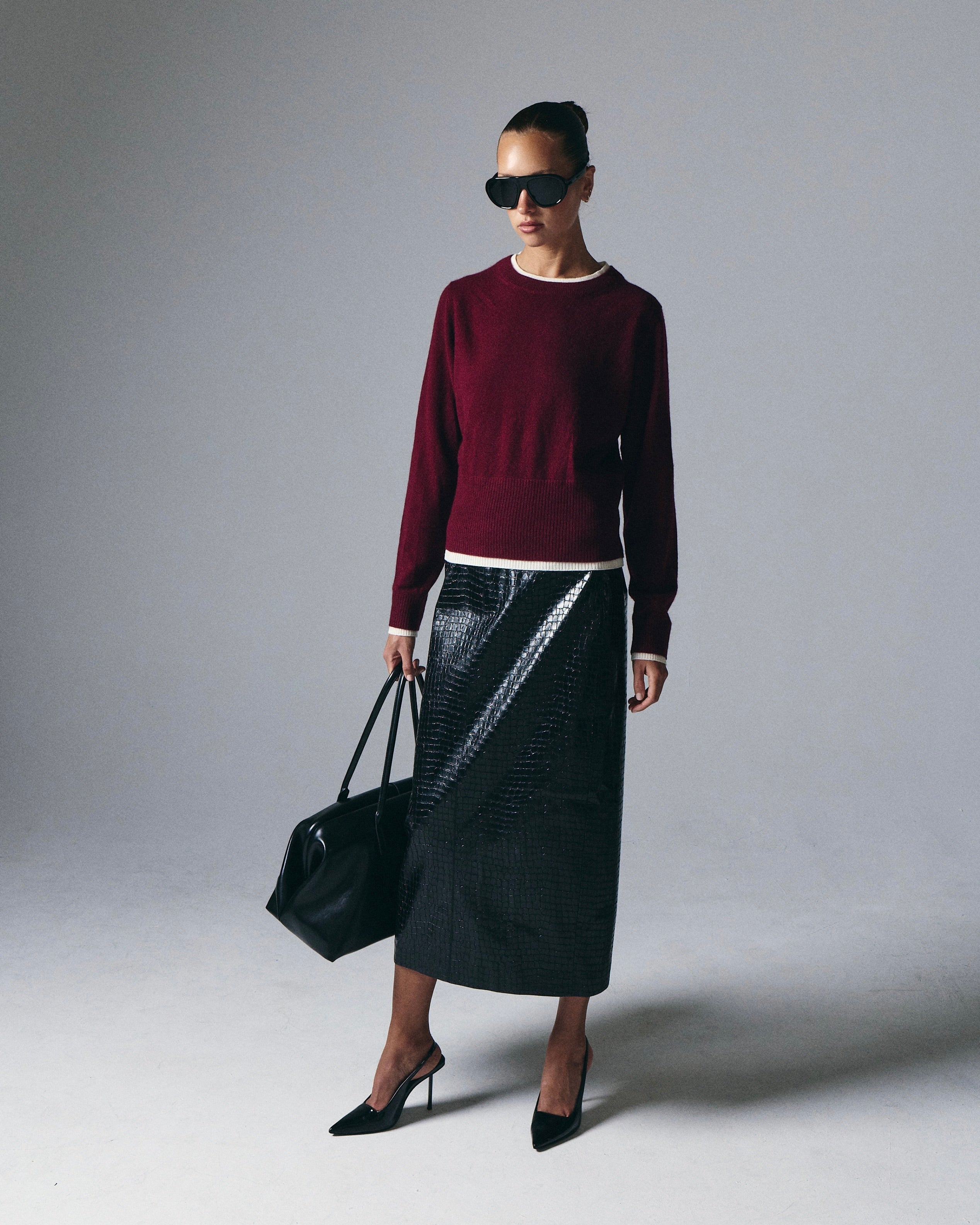 Tove Layered Cashmere Crewneck Artless Forever