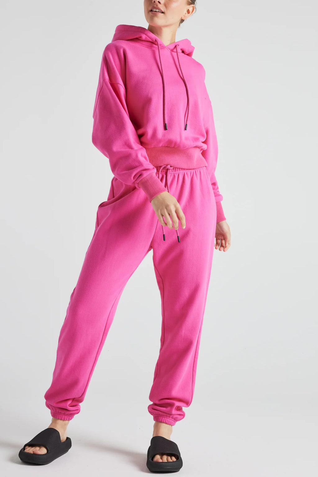 Electric Fleece Joggers in PINK Fitkitty Culture Athleisure Wear, Yoga Wear & Women's Clothing
