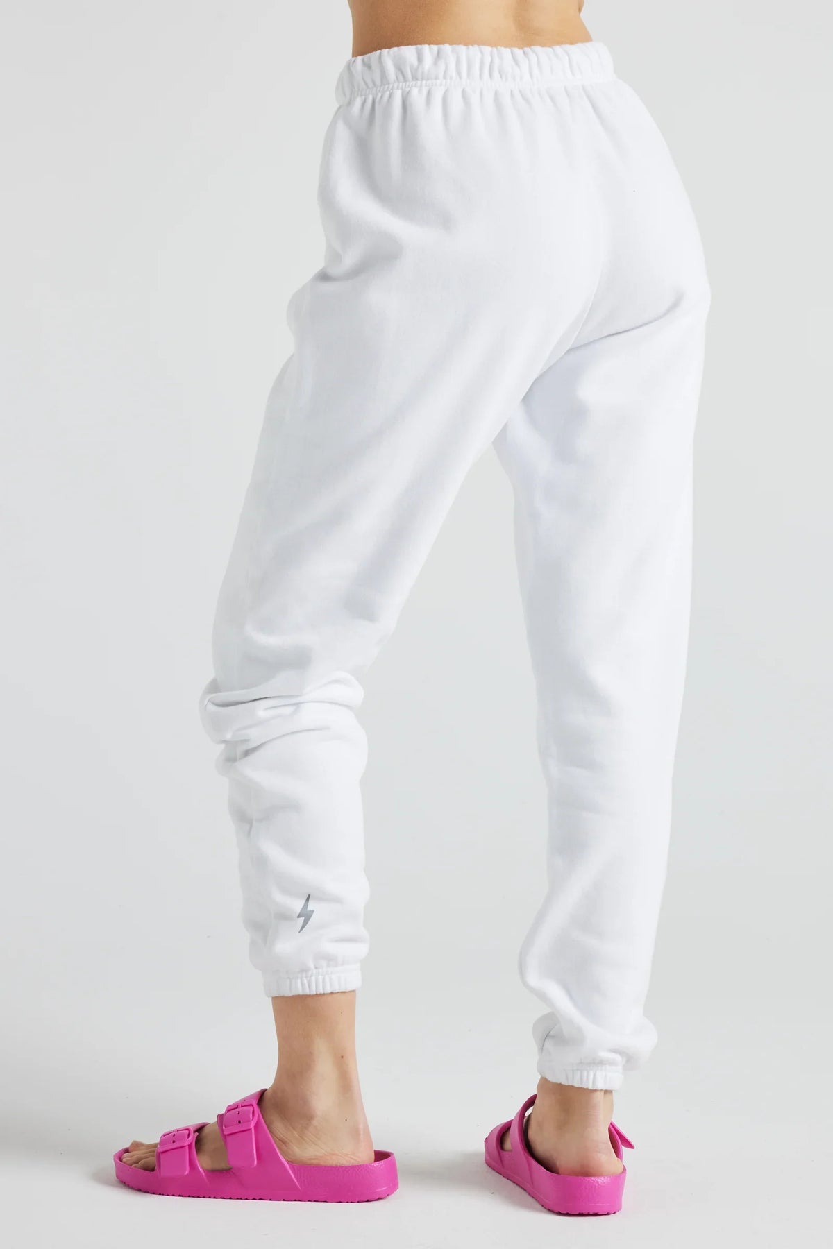 Electric Fleece Joggers in White Fitkitty Culture Athleisure Wear, Yoga Wear & Women's Clothing