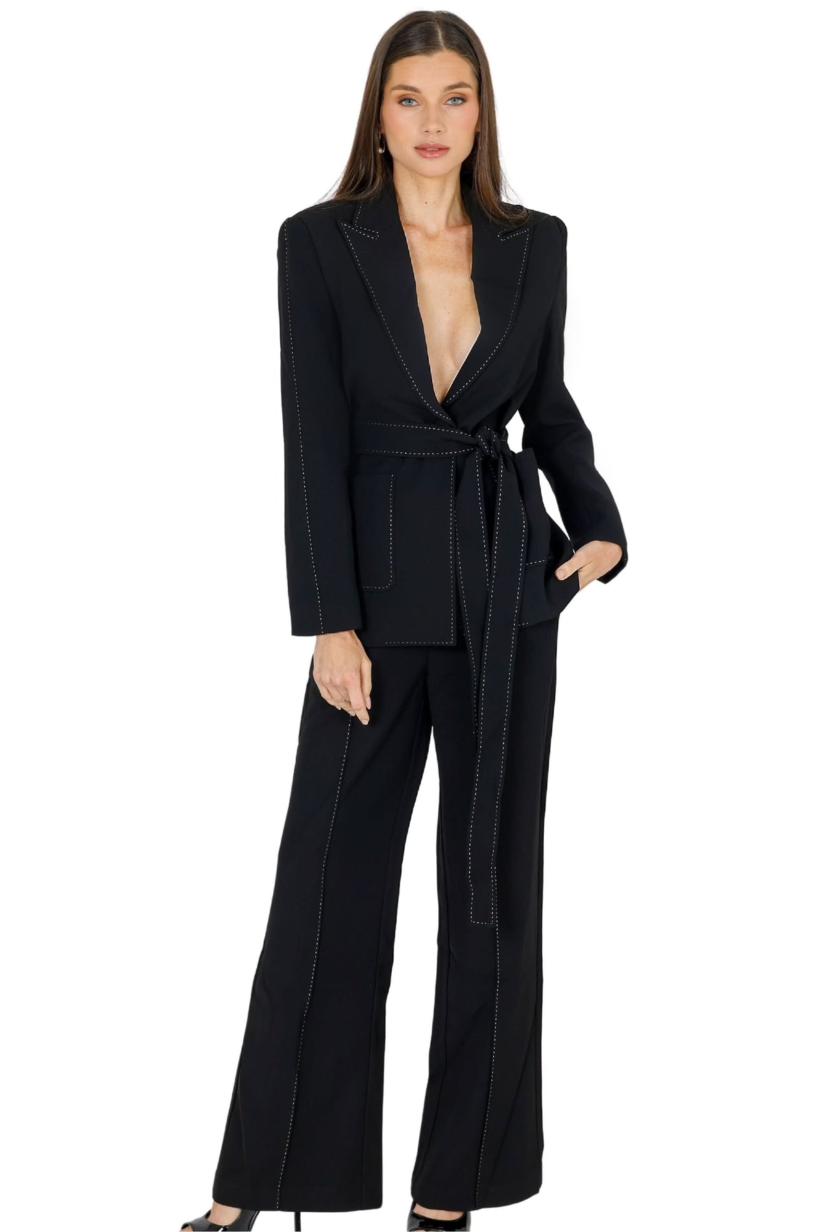 Yena Blazer with Belt Akalia