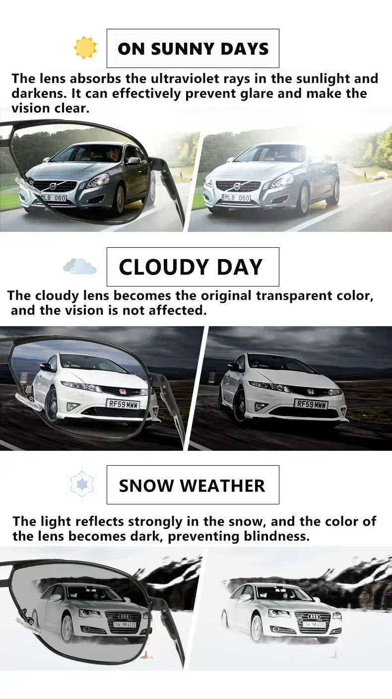 Top Quality Square Retro Photochromic Aluminum Sunglasses Men Polarized Driving Women Sun Glasses For Men Brown Oculos de sol Femstylo