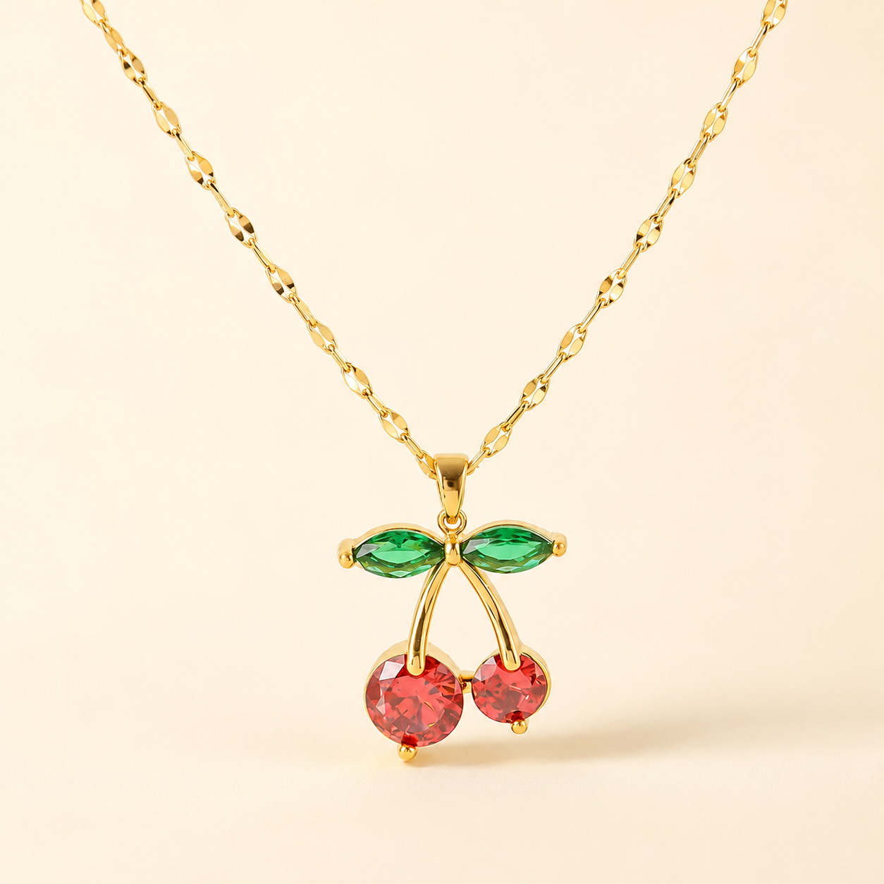 Retro Cherry Charm Necklace Fitkitty Culture Athleisure Wear, Yoga Wear & Women's Clothing