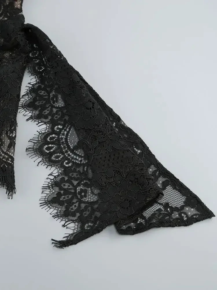 TARUXY Sexy Lace See-through Patchwork Corset Dress Female Bodycon Elegant Party MIrrgualr Mini Dress Women Tube Top Dress New Femstylo