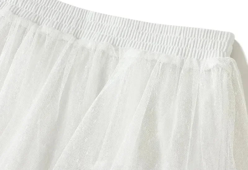 Women's High Waisted Slimming Sand Cake Skirt, Half Skirt, High-End Feeling Gauze, Long Skirt, Summer, , 2025 Hundred fold skirt Femstylo