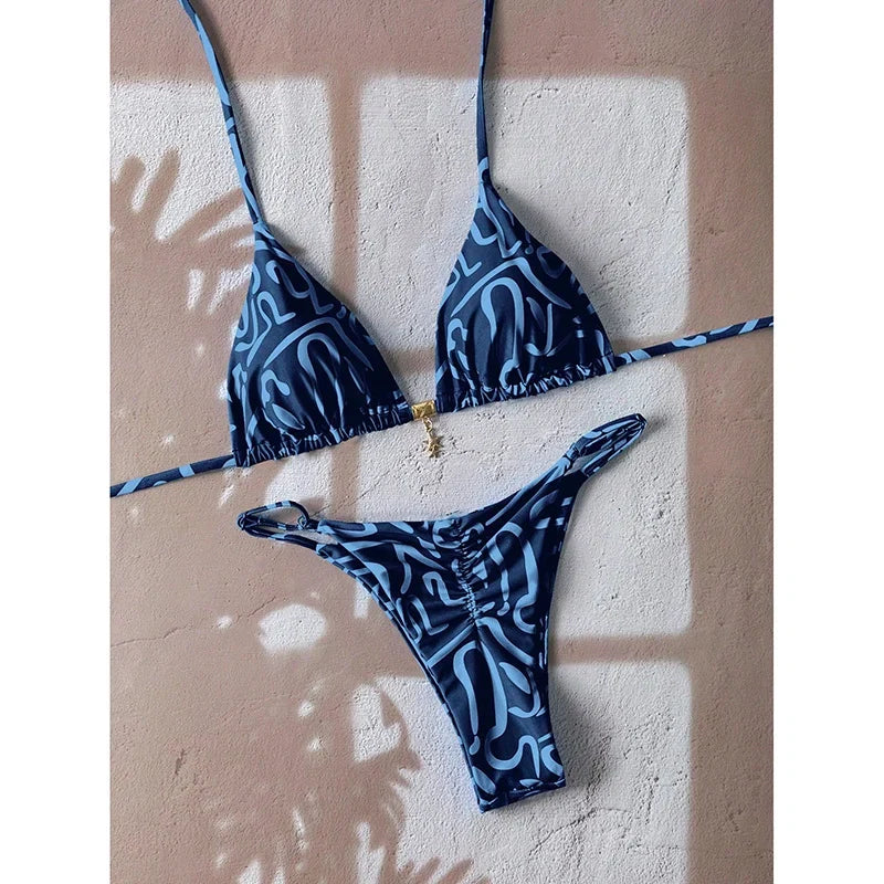 Micro Bikini Women Swimsuit Two-Piece Bathing Suit Woman Swimwear 2026 Sexy Leopard Push Up Thong Bikinis Sets Beachwear Summer Urban Fashion Icon