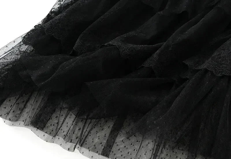 Women's High Waisted Slimming Sand Cake Skirt, Half Skirt, High-End Feeling Gauze, Long Skirt, Summer, , 2025 Hundred fold skirt Femstylo
