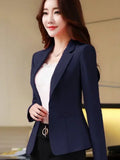 Korean Women's Fit and Tailored Blazer Jacket for Spring and Autumn Office Lady OL Casual Business Suit for Women Trendy Style Femstylo