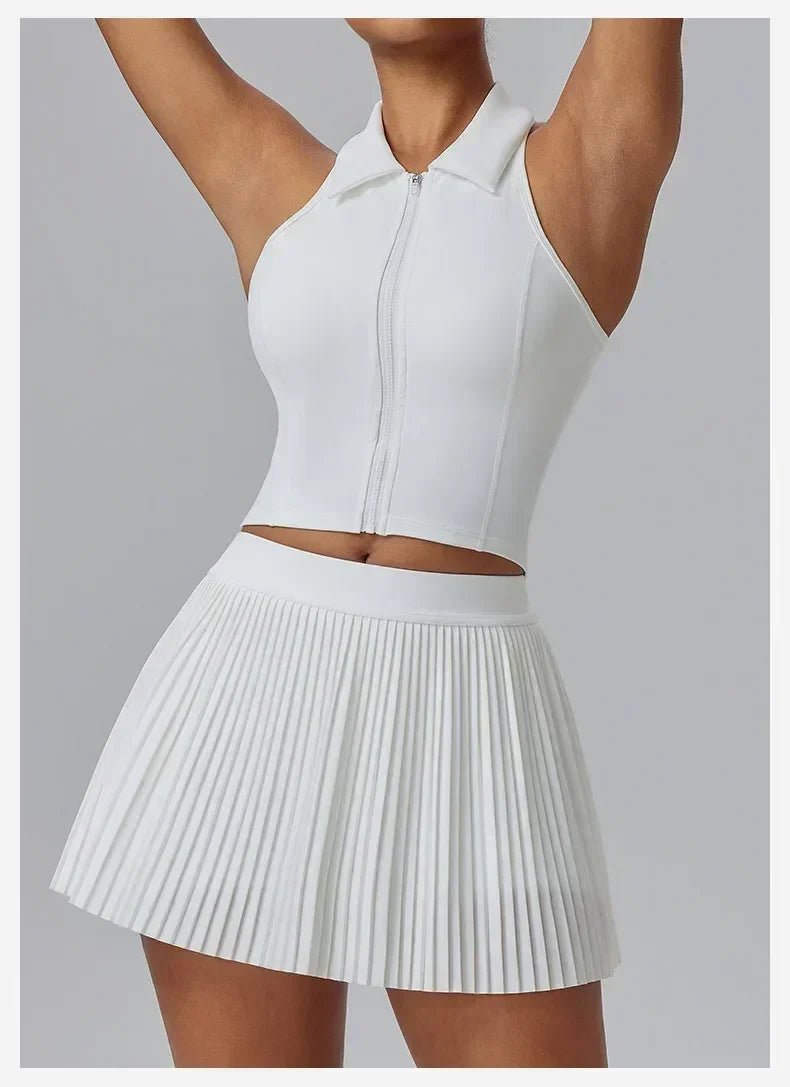 Floral Discount Sports Skirt for Women Quick-drying Badminton Tennis Trousers Skirt Fitness Half-body Pleated Skirt Shorts Femstylo