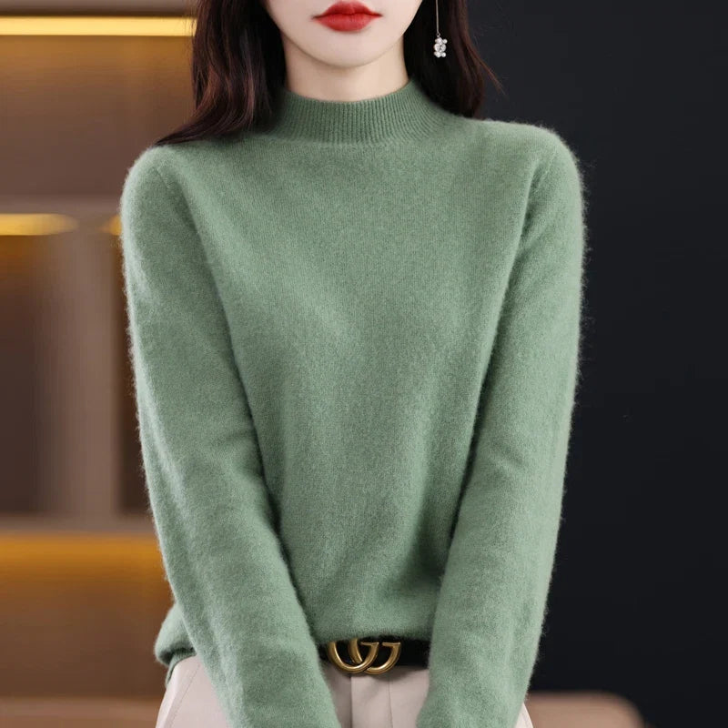 Cashmere Sweater Female 100% Merino Wool Winter Women Knitted Femme Pullover Top Winter Warm Women's 2024 New Urban Fashion Icon