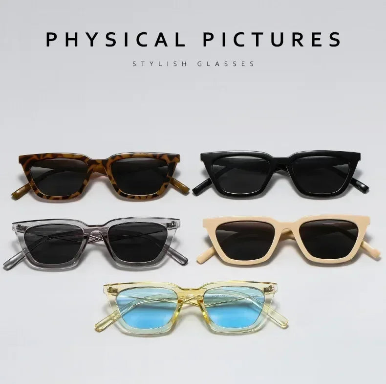 Classic Black Vintage Cat Eye Sunglasses Women Brand Designer Simplicity Elegant Small Frame Sun Glasses Men Trend Eyewear UV400 Femstylo