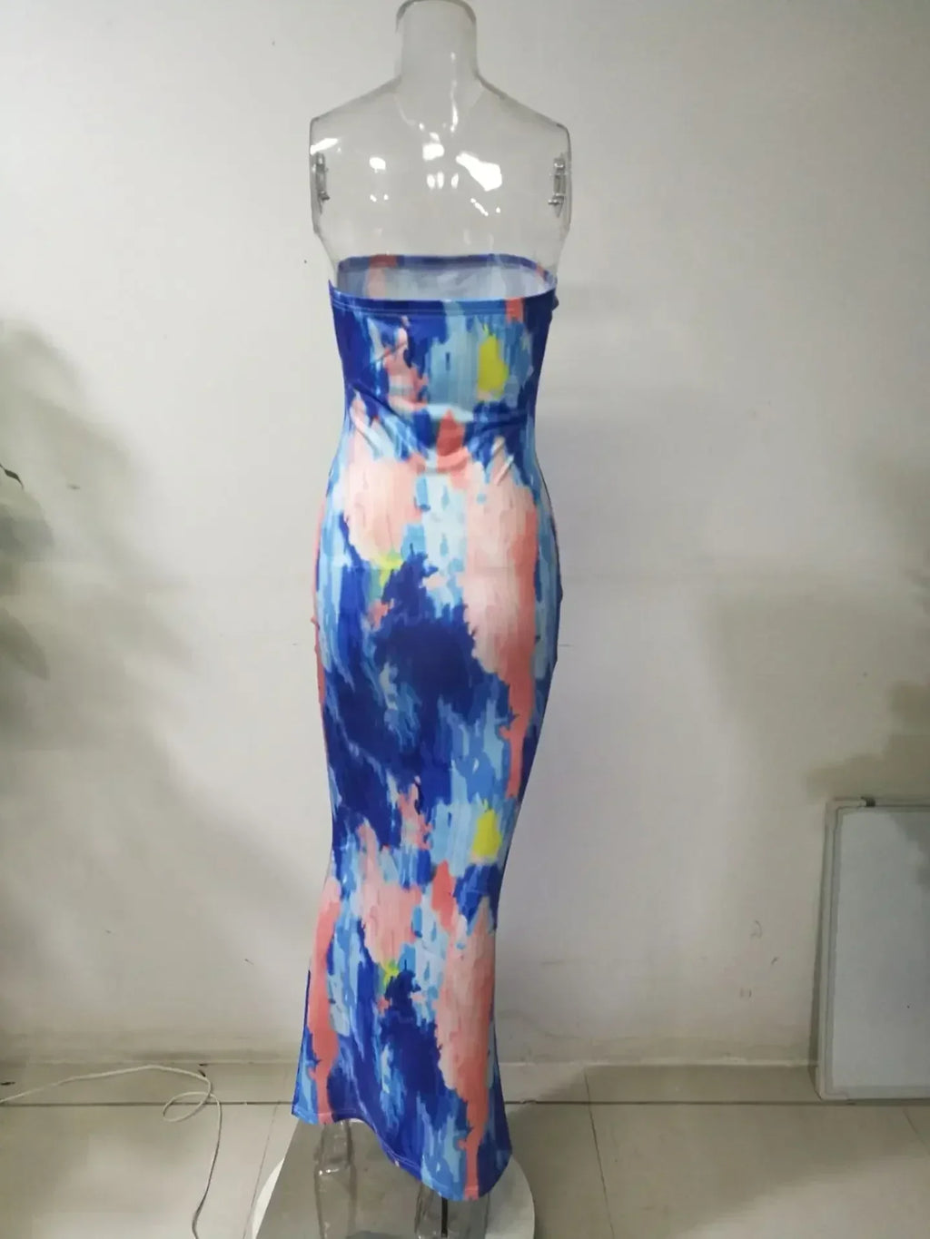 Spring And Summer Dresses For Women Chest Wrap Printed Off Shoulder Bandage Slim Sexy Long Dress 2023 New Fashion party MsChuh Femstylo