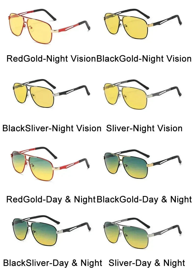 2024 UV400 Polarized Sunglasses Men Women Outdoor Discoloration Eyewear Men Trendy Photochromic Night Vision Sun Glasses Femstylo